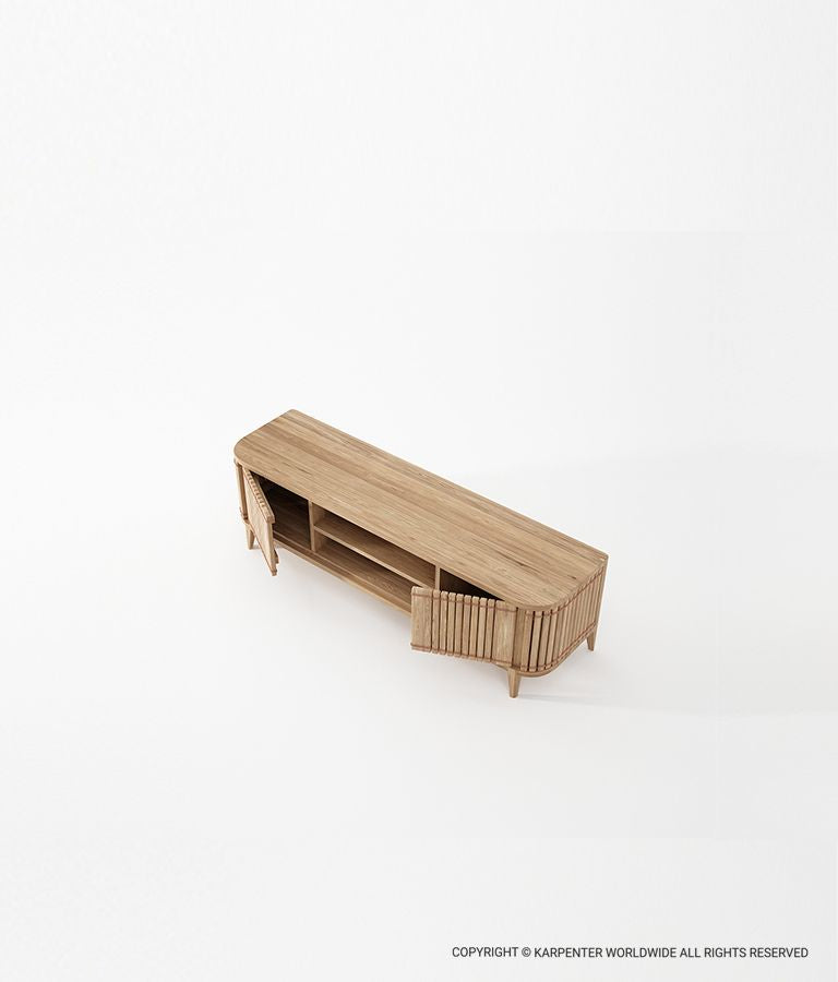 KOPPAR Media Cabinet w/ 2 Doors & Removable Shelf