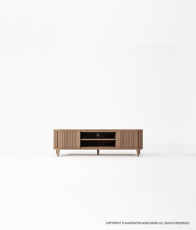 KOPPAR Media Cabinet w/ 2 Doors & Removable Shelf