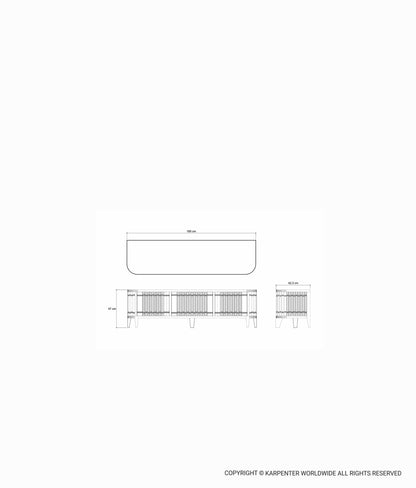 KOPPAR Media Cabinet w/ 3 Doors