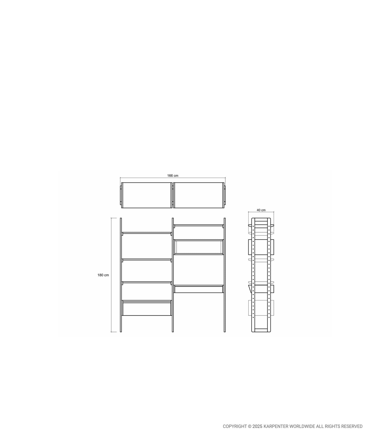 K/WSU Wall Shelf Unit - Double