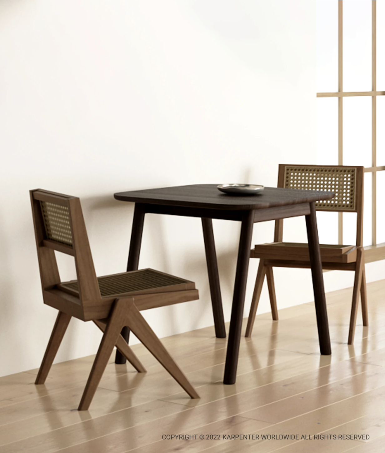 TRIBUTE Chair w/ Natural Rattan
