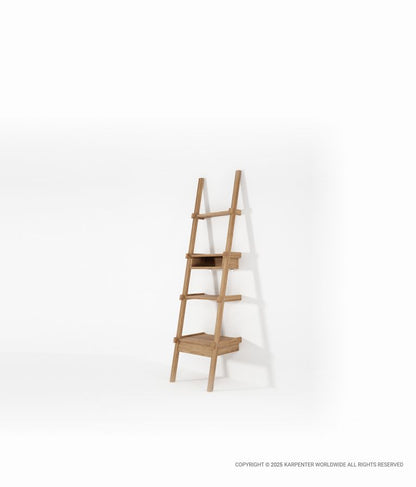 SIMPLYCITY Ladder Shelves w/ Drawer & Niche