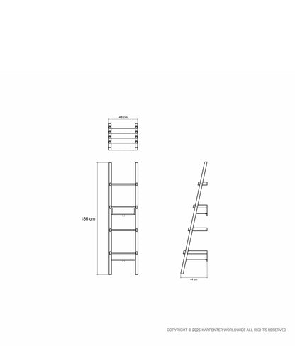 SIMPLYCITY Ladder Shelves w/ Drawer & Niche