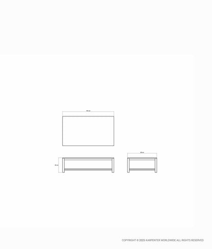 SOLID Rectangular Coffee Table 140