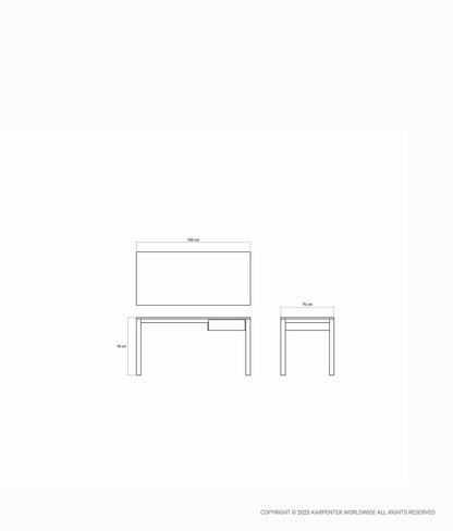 SOLID Desk Table w/ Drawer