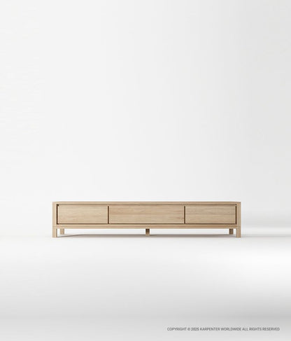 SOLID Media Cabinet w/ 2 Drawers & 1 Flip Door