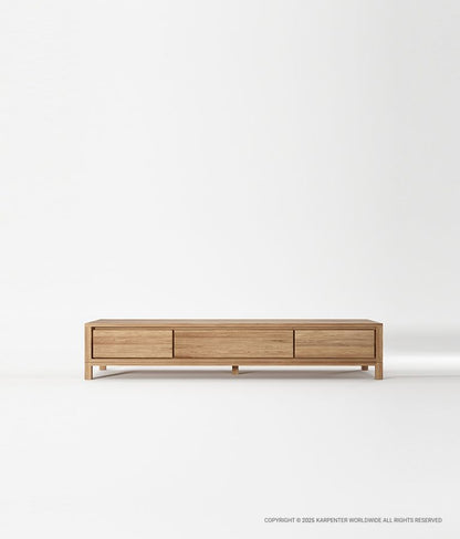SOLID Media Cabinet w/ 2 Drawers & 1 Flip Door