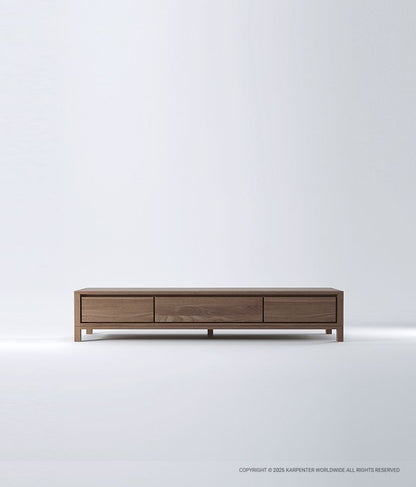 SOLID Media Cabinet w/ 2 Drawers & 1 Flip Door