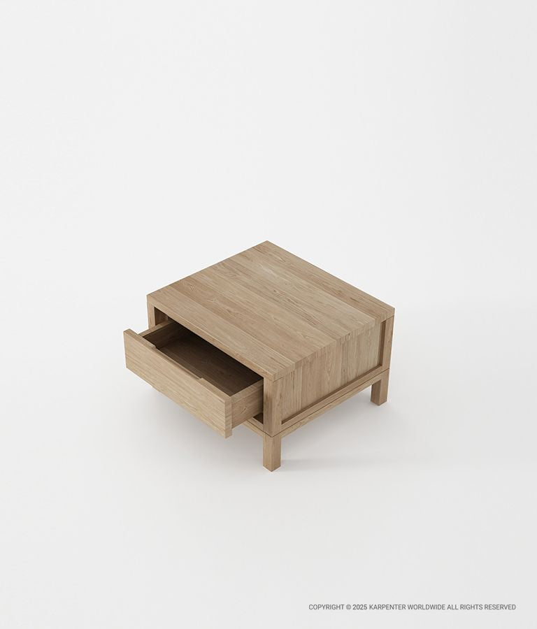 SOLID Bedside Table w/ Drawer
