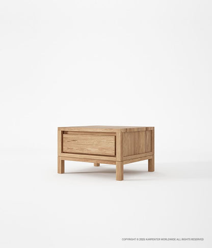 SOLID Bedside Table w/ Drawer