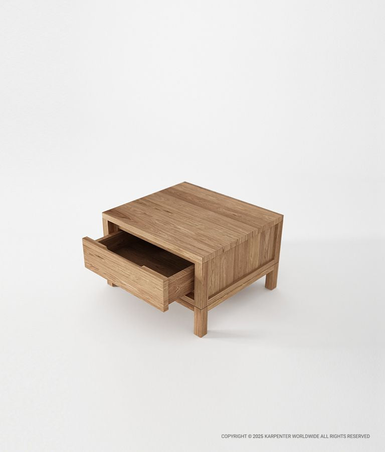 SOLID Bedside Table w/ Drawer