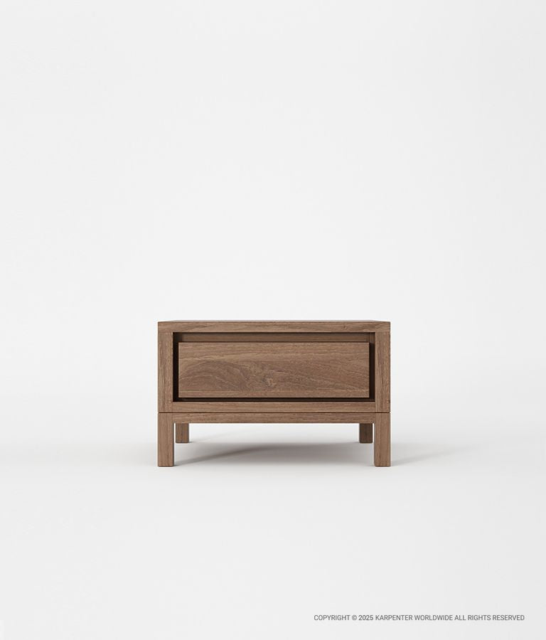 SOLID Bedside Table w/ Drawer