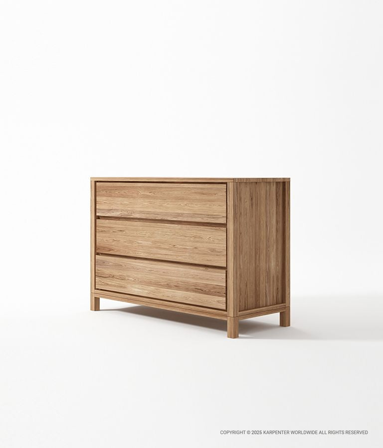 SOLID Chest w/ 3 Drawers