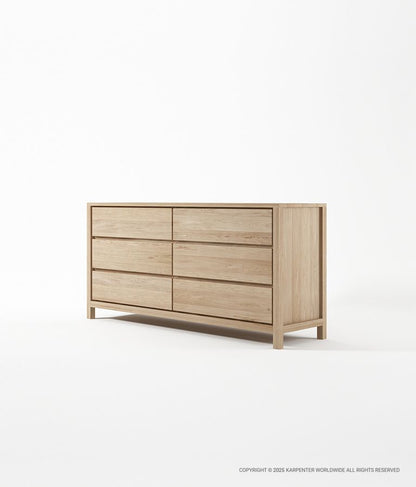SOLID Chest w/ 6 Drawers
