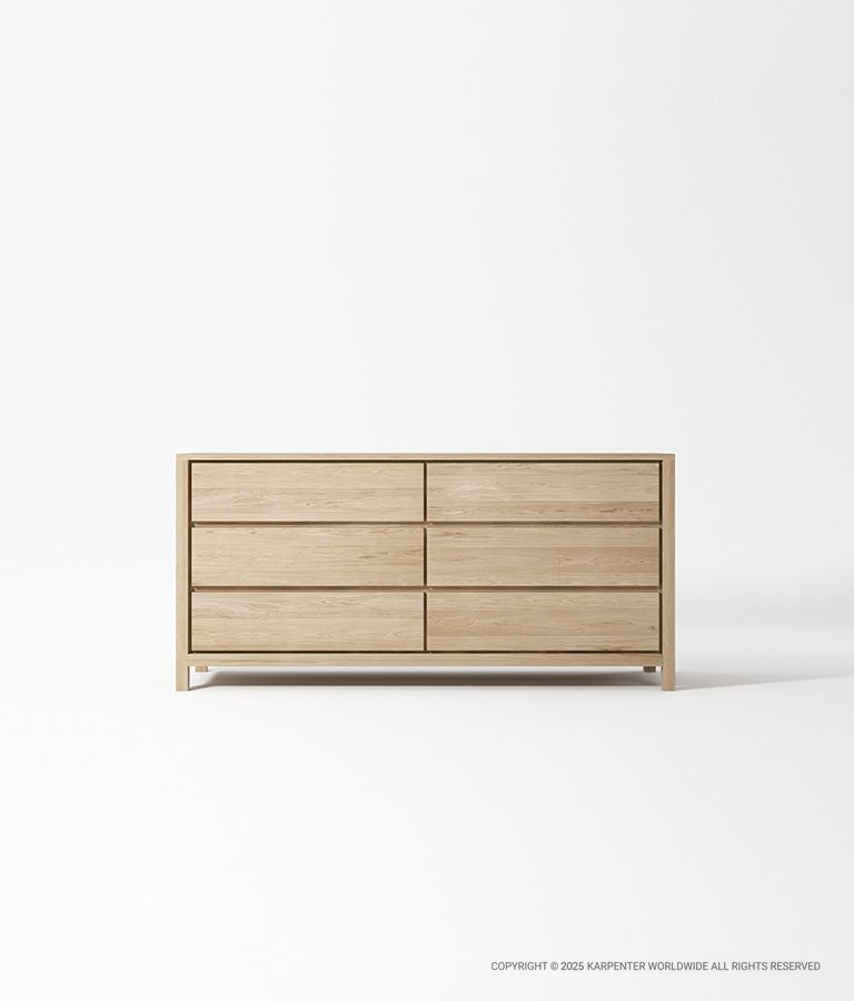 SOLID Chest w/ 6 Drawers
