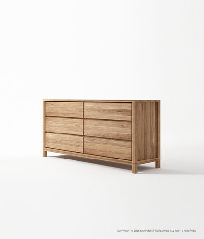 SOLID Chest w/ 6 Drawers