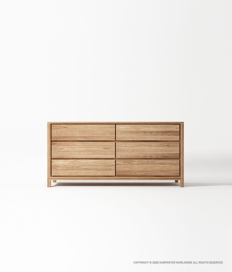SOLID Chest w/ 6 Drawers
