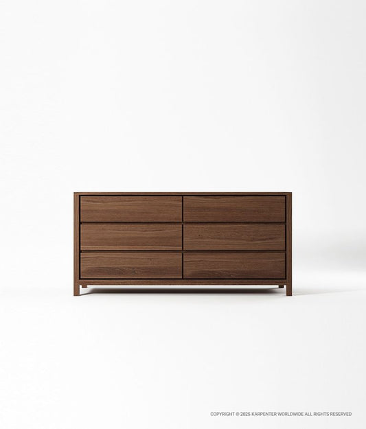 SOLID Chest w/ 6 Drawers