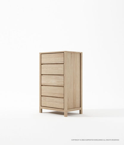 SOLID Tall Boy w/ 5 Drawers
