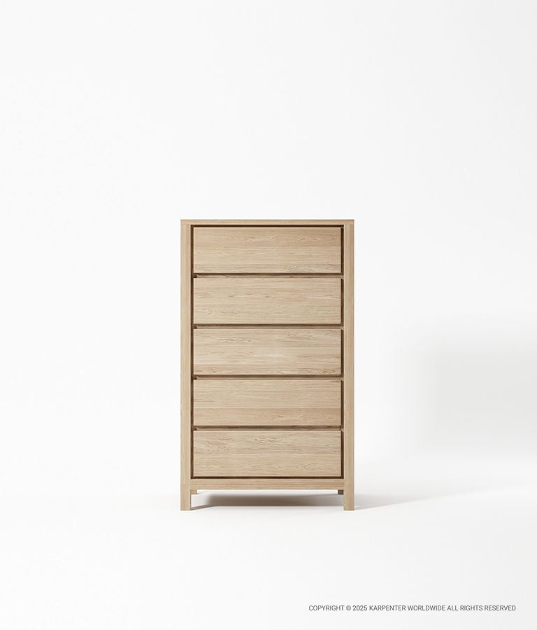 SOLID Tall Boy w/ 5 Drawers
