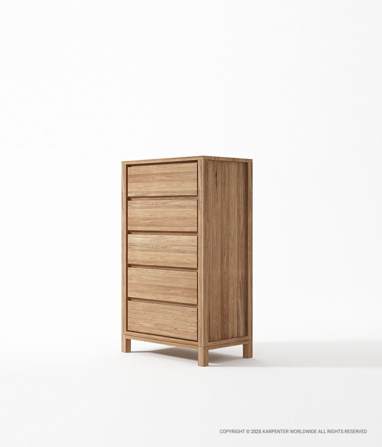 SOLID Tall Boy w/ 5 Drawers