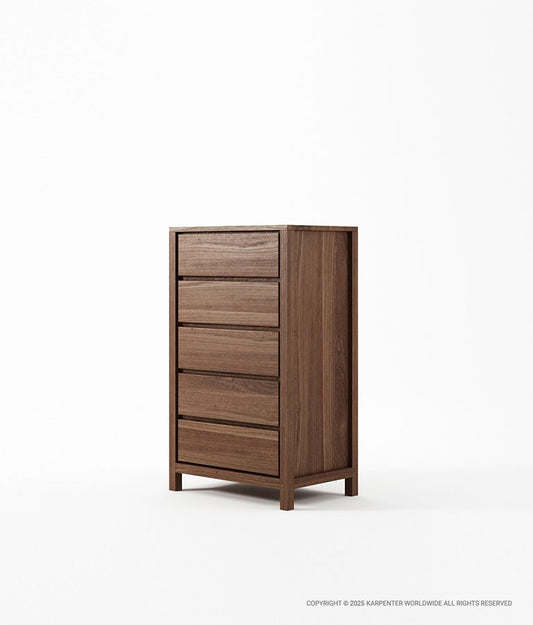 SOLID Tall Boy w/ 5 Drawers