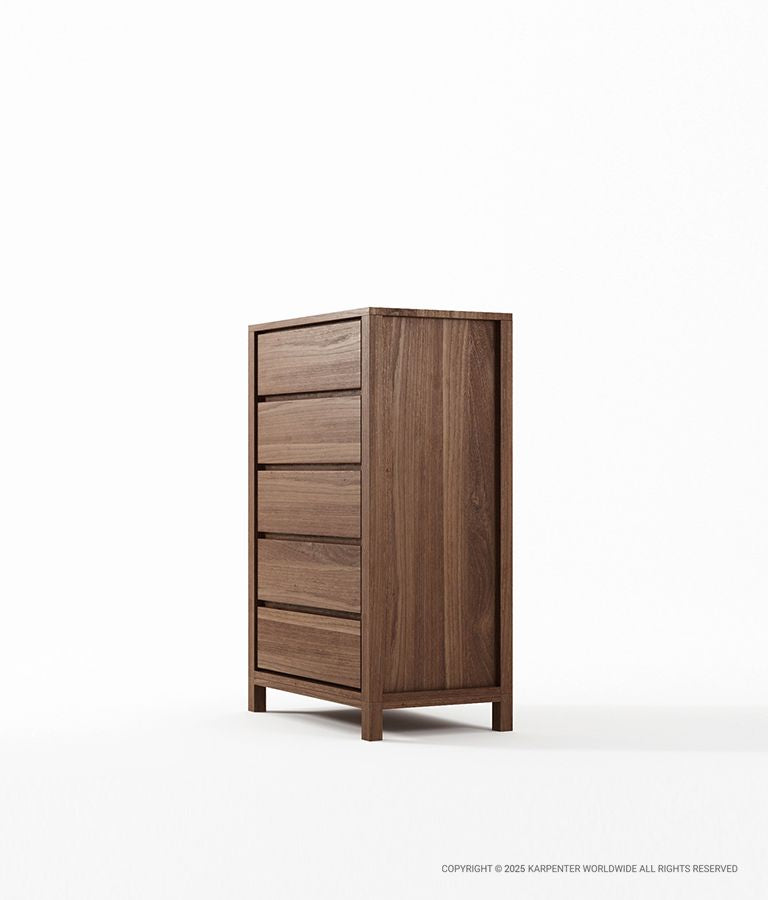 SOLID Tall Boy w/ 5 Drawers