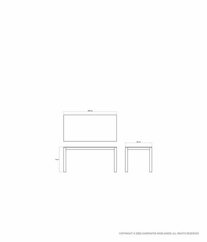 SOLID Rectangular Dining Table 160