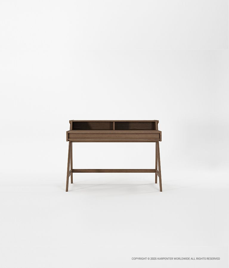 TRIBUTE Desk Table w/ Drawer & Niches