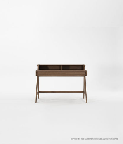 TRIBUTE Desk Table w/ Drawer & Niches