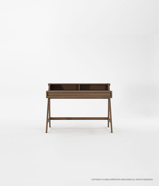 TRIBUTE Desk Table w/ Drawer & Niches