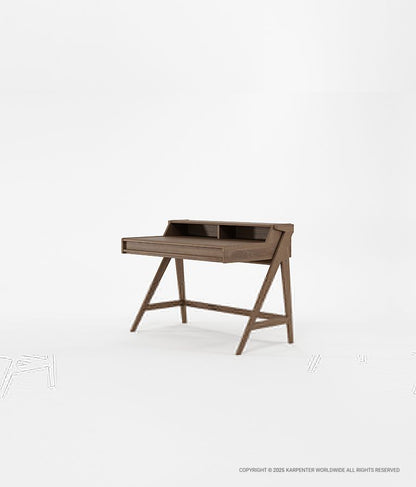 TRIBUTE Desk Table w/ Drawer & Niches