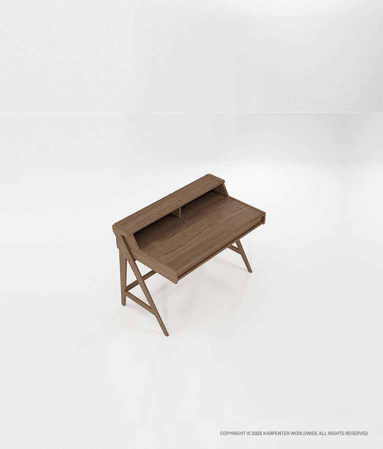 TRIBUTE Desk Table w/ Drawer & Niches