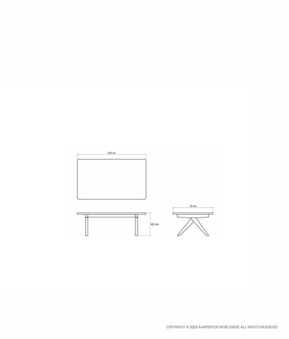 TRIBUTE Rectangular Coffee Table 120