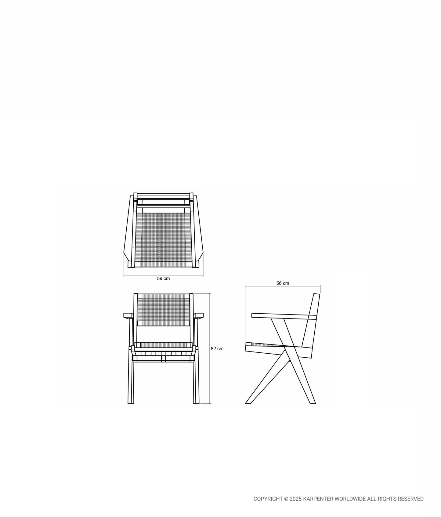 TRIBUTE Armchair w/ Natural Paper Cord