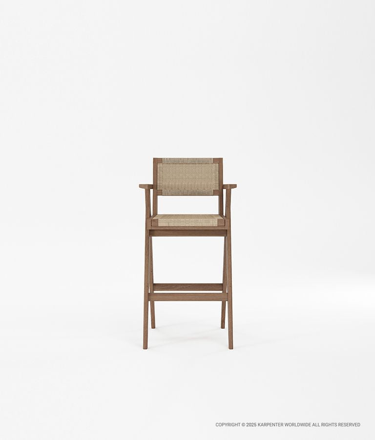 TRIBUTE Bar Stool w/ Natural Paper Cord
