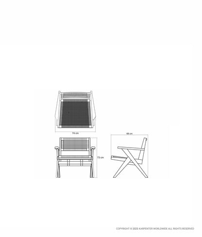 TRIBUTE Easy Chair w/ Natural Paper Cord