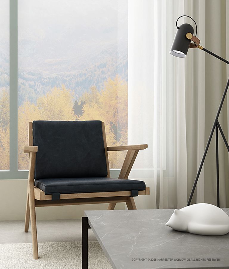 TRIBUTE Easy Chair w/ Leather