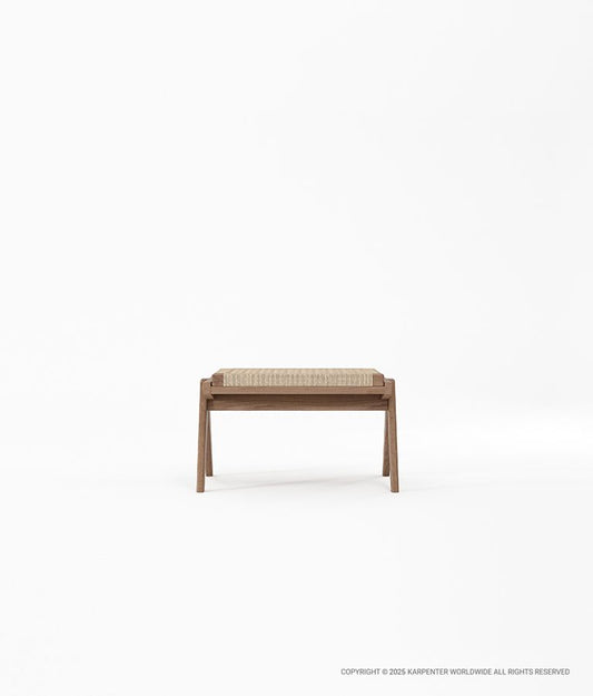 TRIBUTE Ottoman w/ Natural Paper Cord