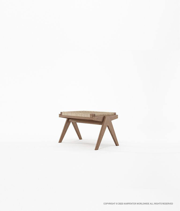 TRIBUTE Ottoman w/ Natural Paper Cord