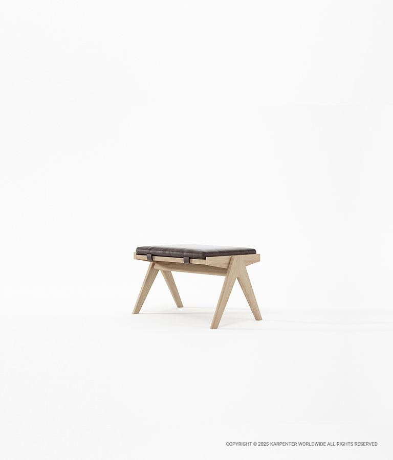 TRIBUTE Ottoman w/ Leather