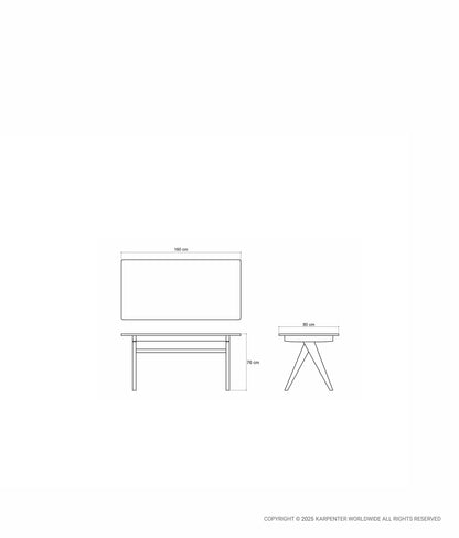 TRIBUTE Rectangular Dining Table 160