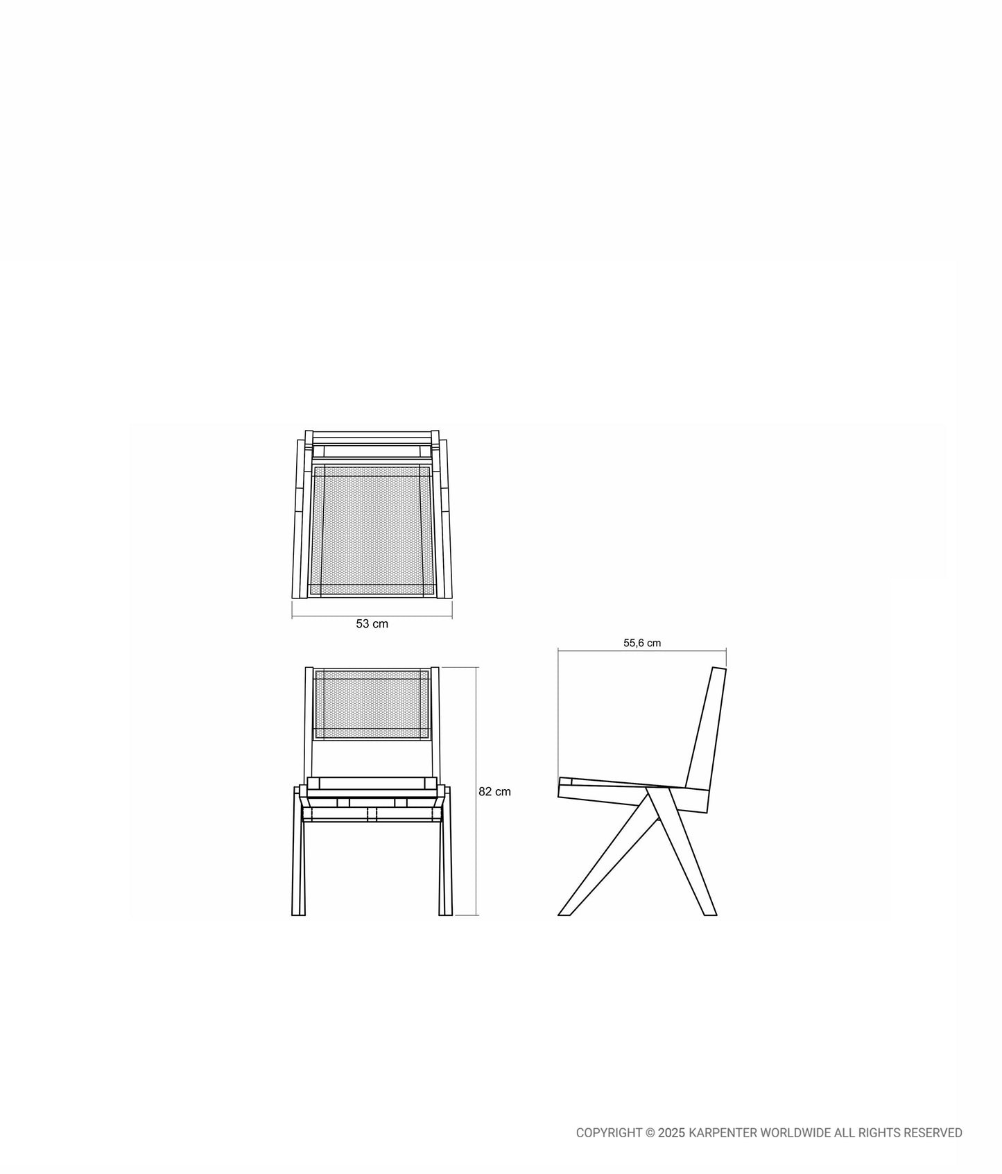 TRIBUTE Chair w/ Natural Rattan