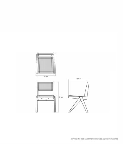 TRIBUTE Chair w/ Natural Rattan