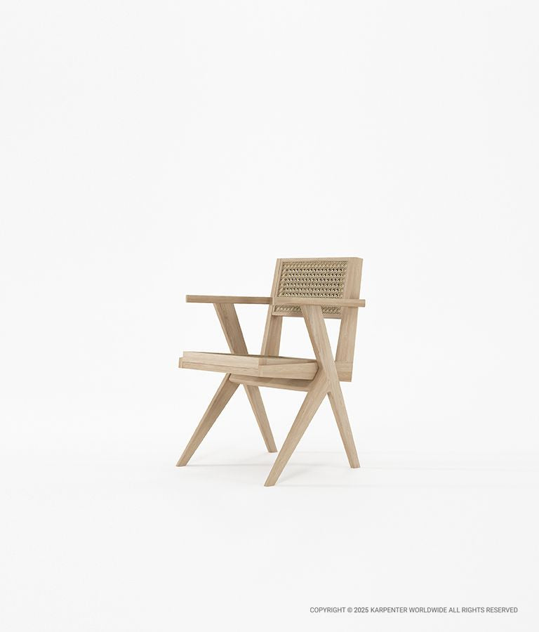 TRIBUTE Armchair w/ Natural Rattan