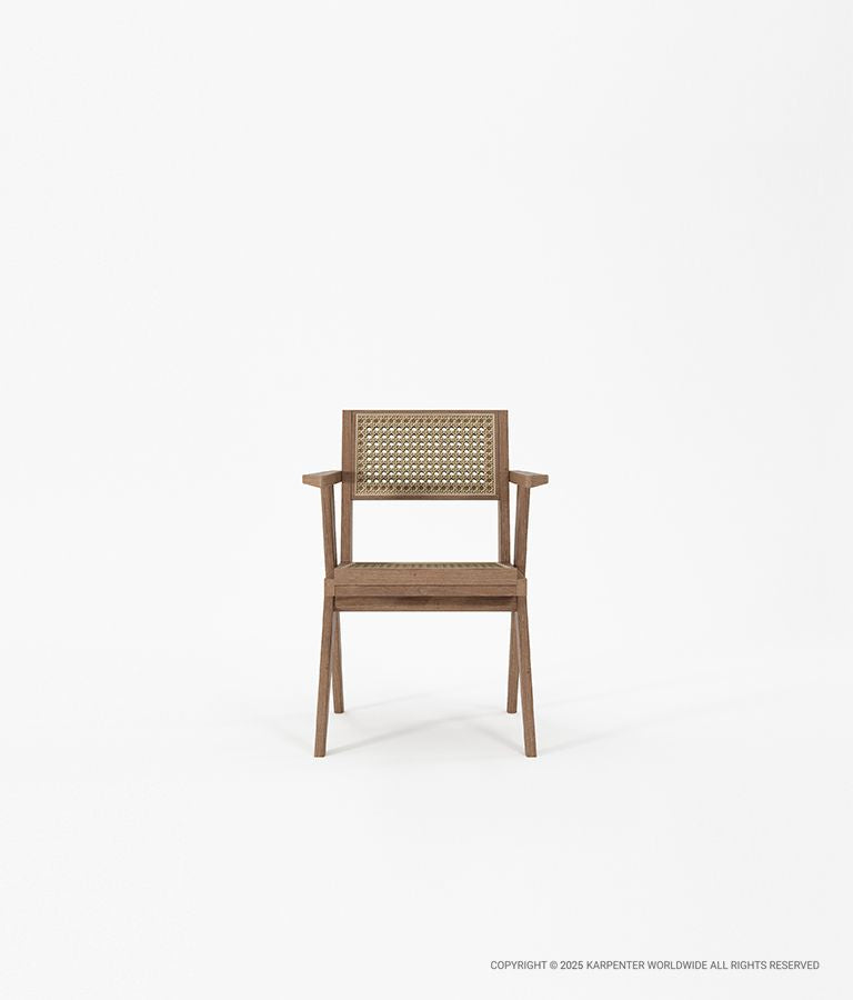 TRIBUTE Armchair w/ Natural Rattan