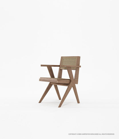 TRIBUTE Armchair w/ Natural Rattan