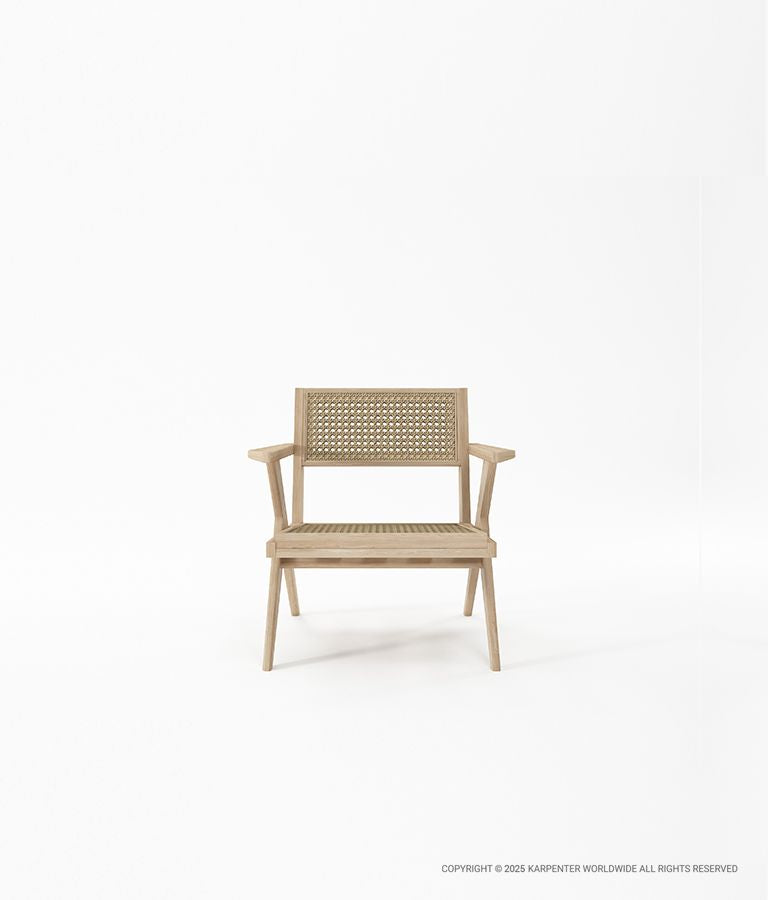 TRIBUTE Easy Chair w/ Natural Rattan