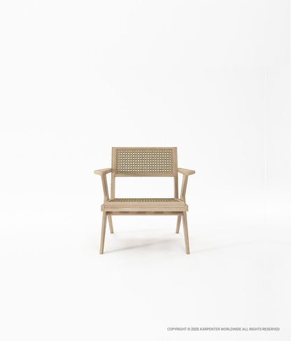 TRIBUTE Easy Chair w/ Natural Rattan