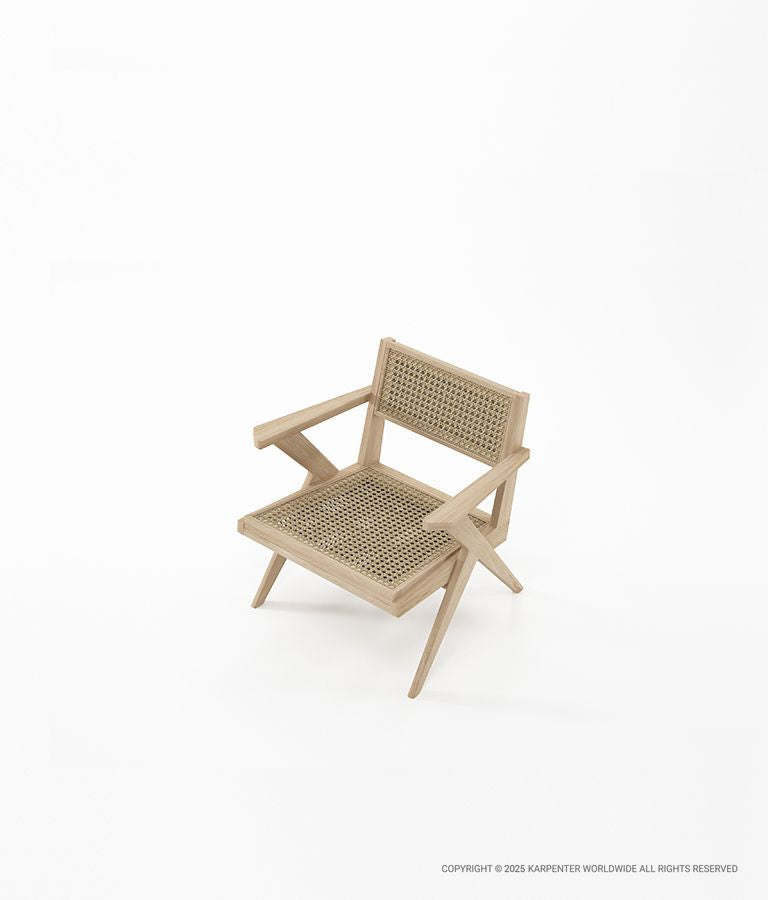 TRIBUTE Easy Chair w/ Natural Rattan